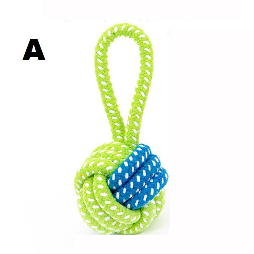 Green Rope Ball Toy for Dogs & Cats