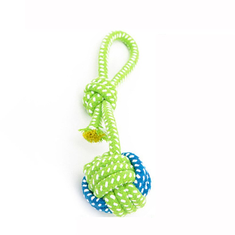 Green Rope Ball Toy for Dogs & Cats