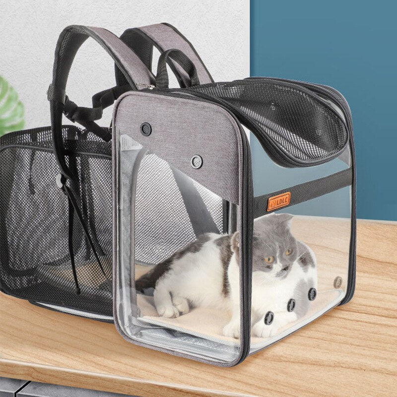 Pet Expandable Mesh Backpack