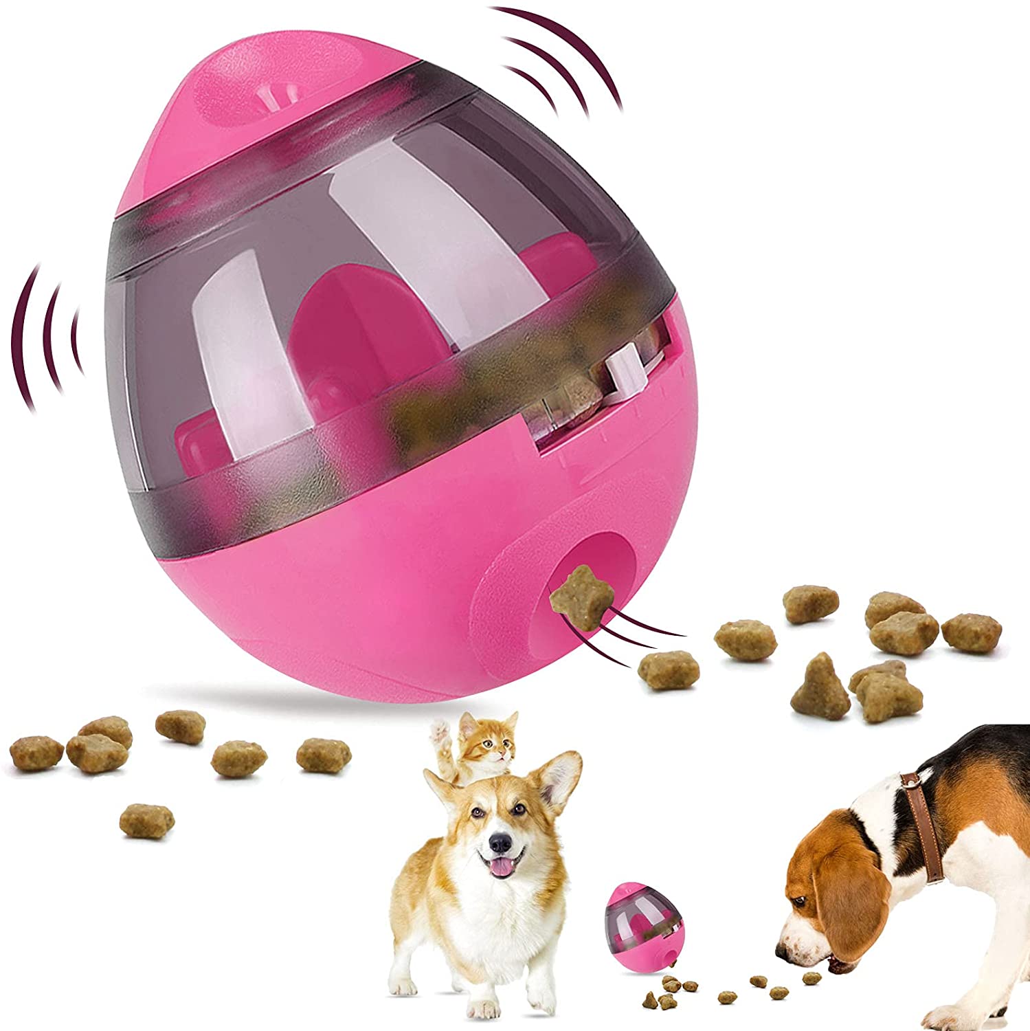 Interactive Pet Toy IQ Treat Ball Food Dispenser
