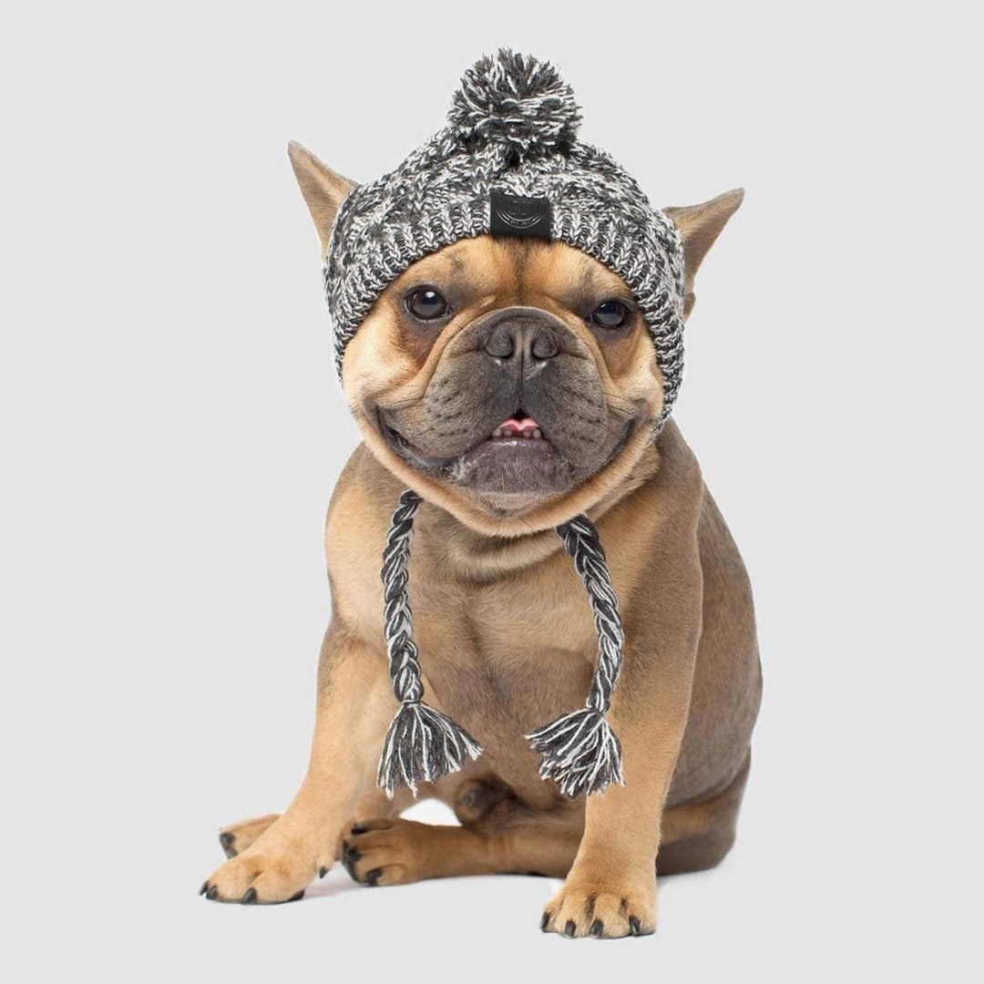 Windproof Woolen Fur Ball Warm Pet Hat