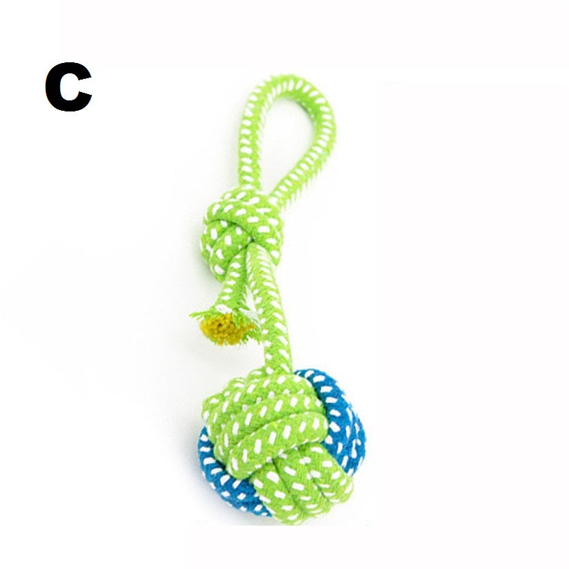 Green Rope Ball Toy for Dogs & Cats