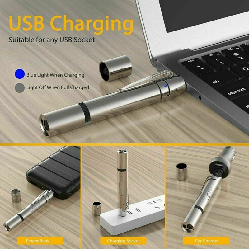 LED Laser Pointer 3 in 1 USB Charging Multi Pattern