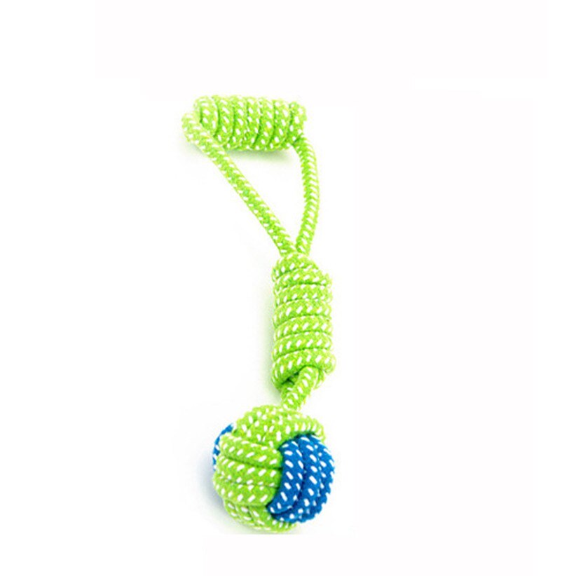 Green Rope Ball Toy for Dogs & Cats