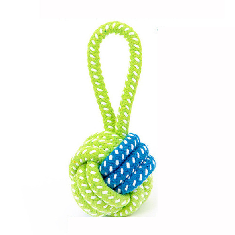 Green Rope Ball Toy for Dogs & Cats