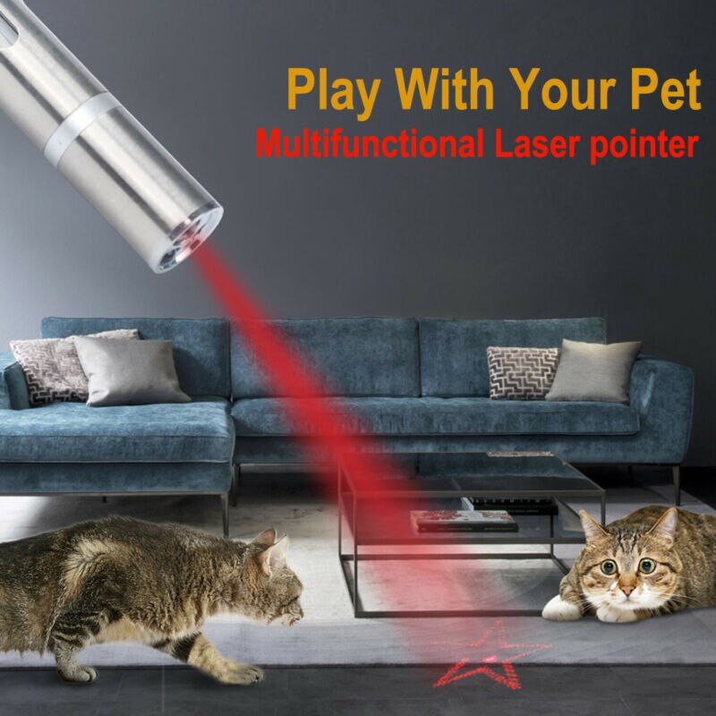 LED Laser Pointer 3 in 1 USB Charging Multi Pattern